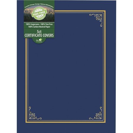GEOGRAPHICS Document Cover, Tree Free, 8-3/4"Wx11-1/4"Lx1/4"H, Navy GEO49017